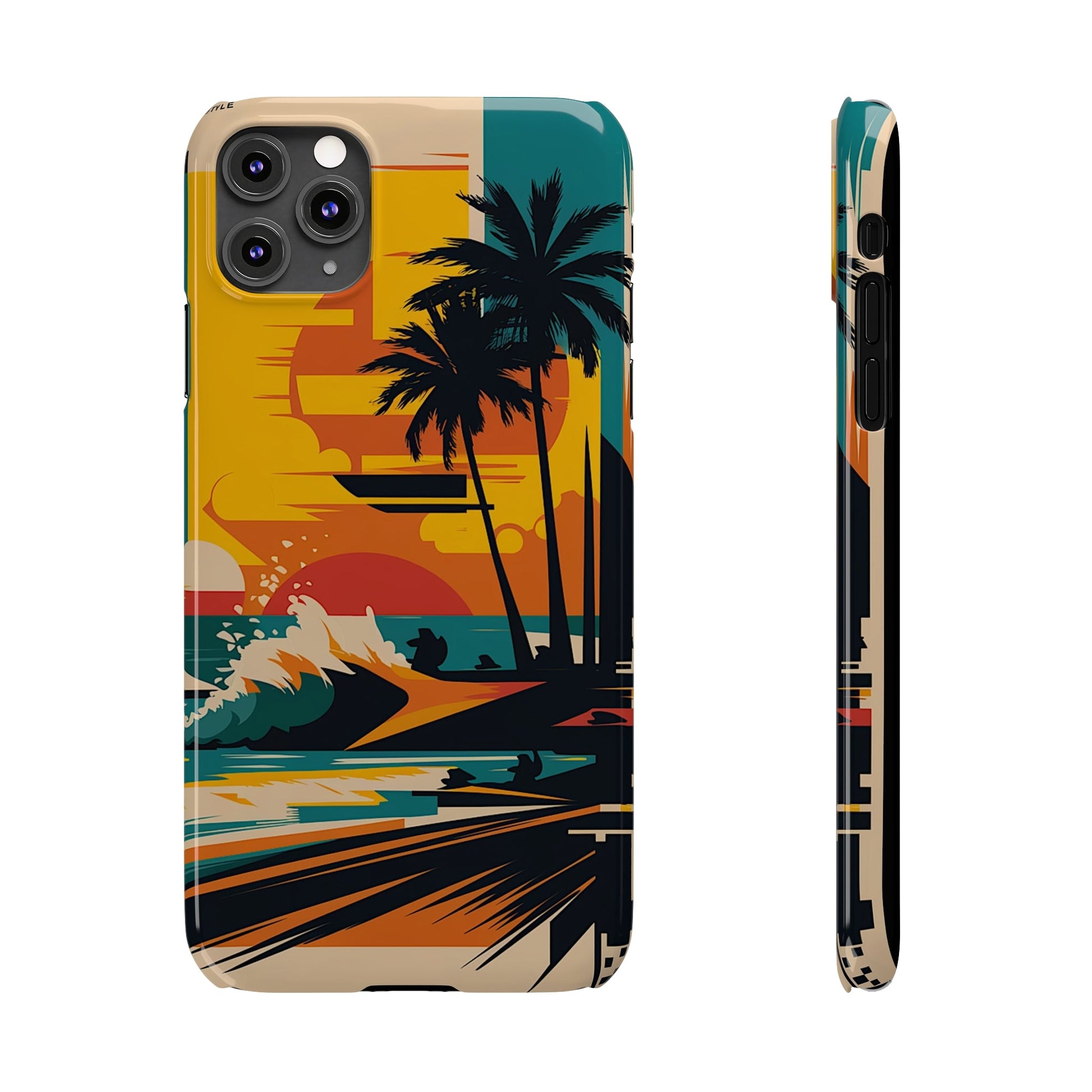 Beach Mural Slim Phone Case - Colorwink