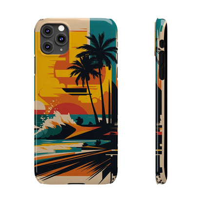 Beach Mural Slim Phone Case - Colorwink