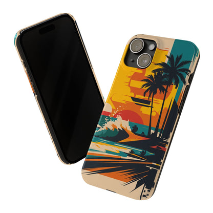 Beach Mural Slim Phone Case - Colorwink