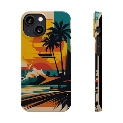 Beach Mural Slim Phone Case - Colorwink