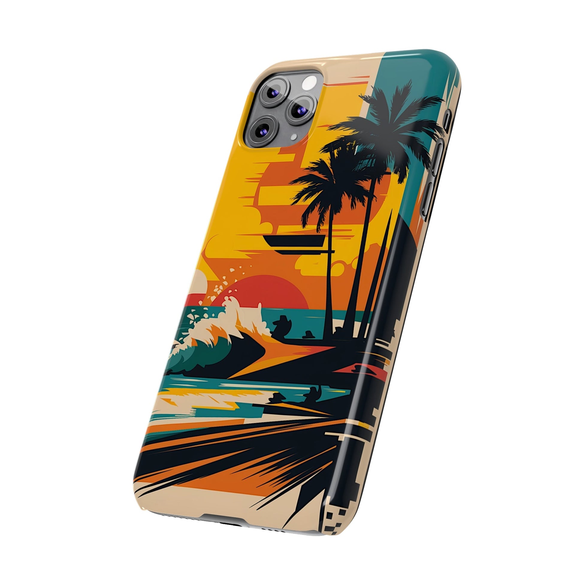 Beach Mural Slim Phone Case - Colorwink