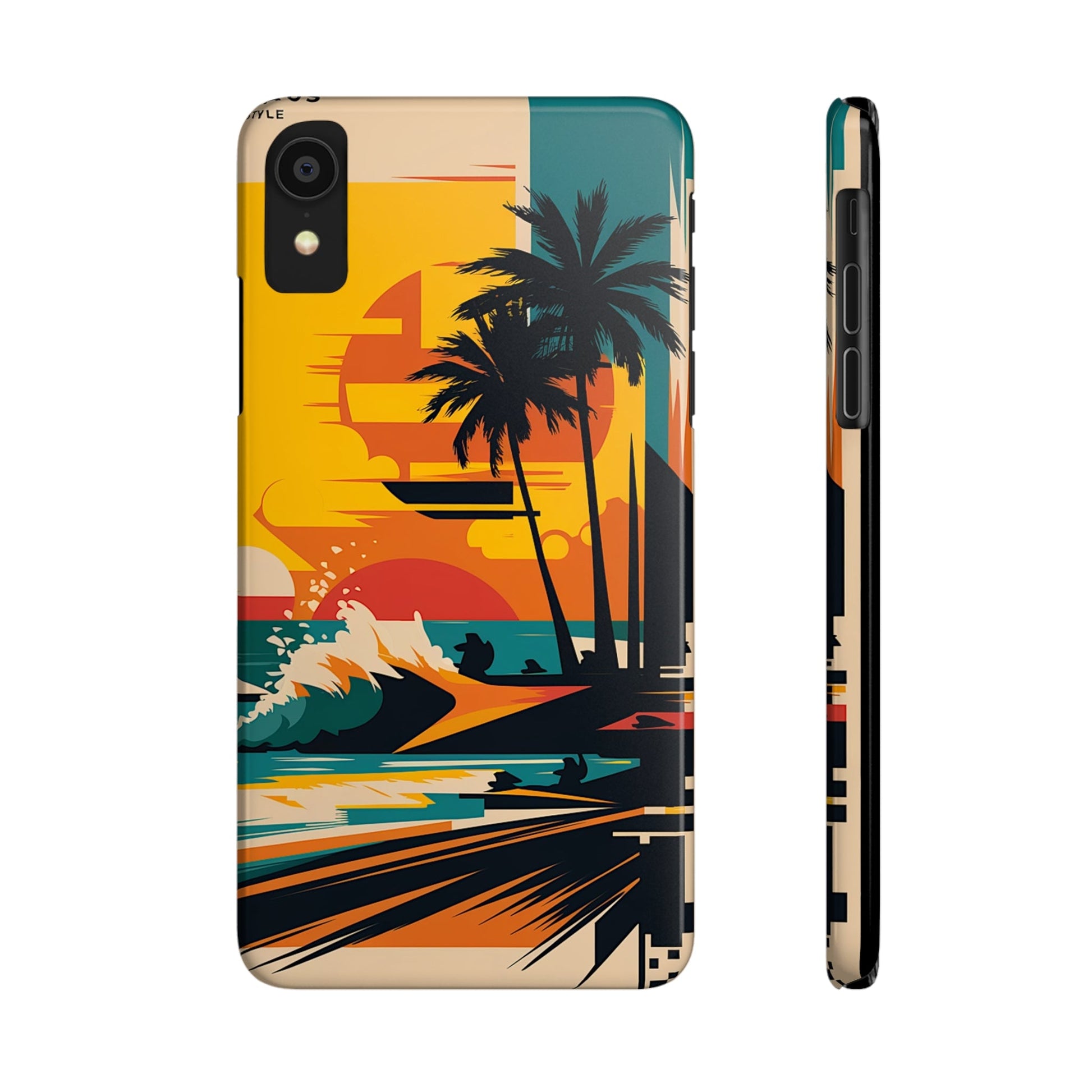 Beach Mural Slim Phone Case - Colorwink