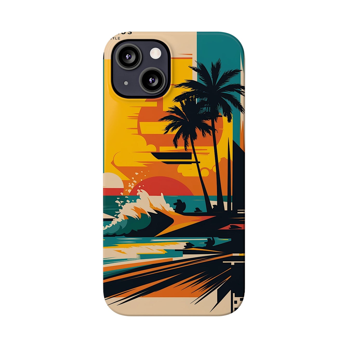 Beach Mural Slim Phone Case - Colorwink