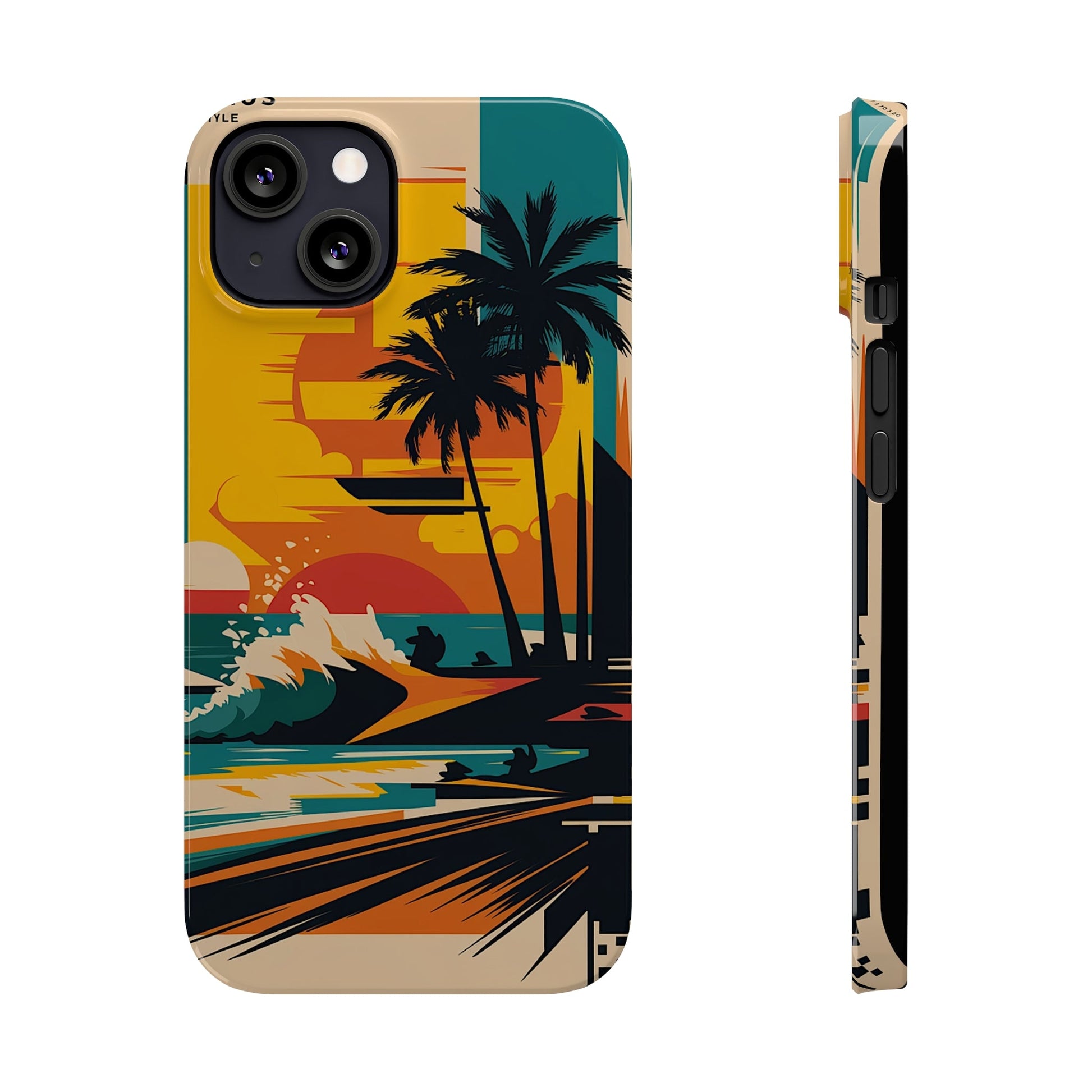 Beach Mural Slim Phone Case - Colorwink