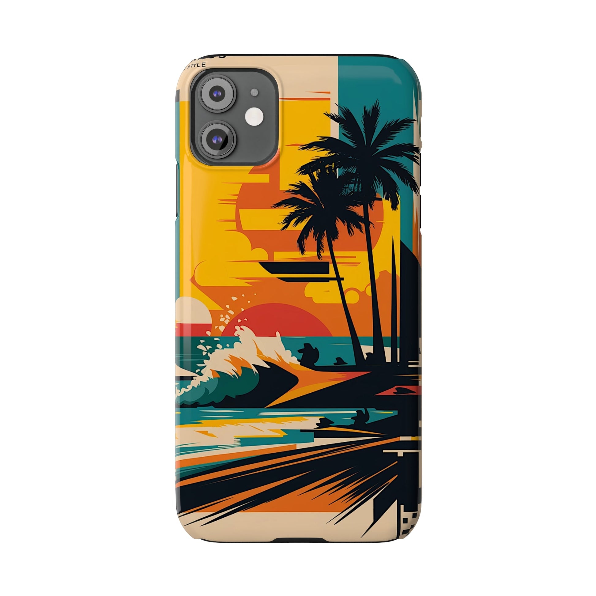 Beach Mural Slim Phone Case - Colorwink