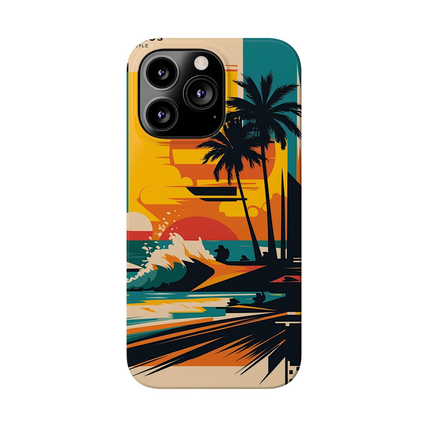 Beach Mural Slim Phone Case - Colorwink