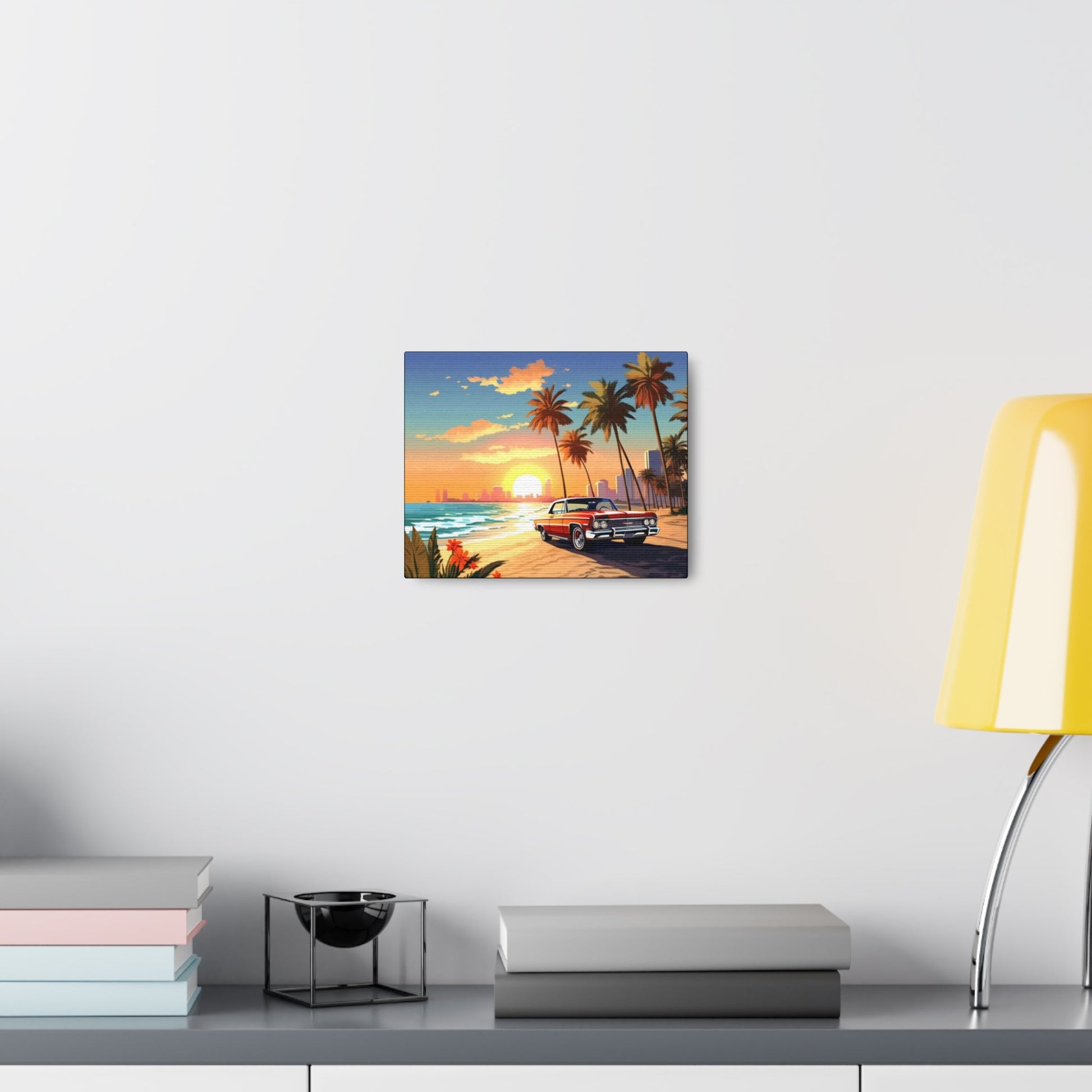 Beach Sunset Art Canvas - Colorwink