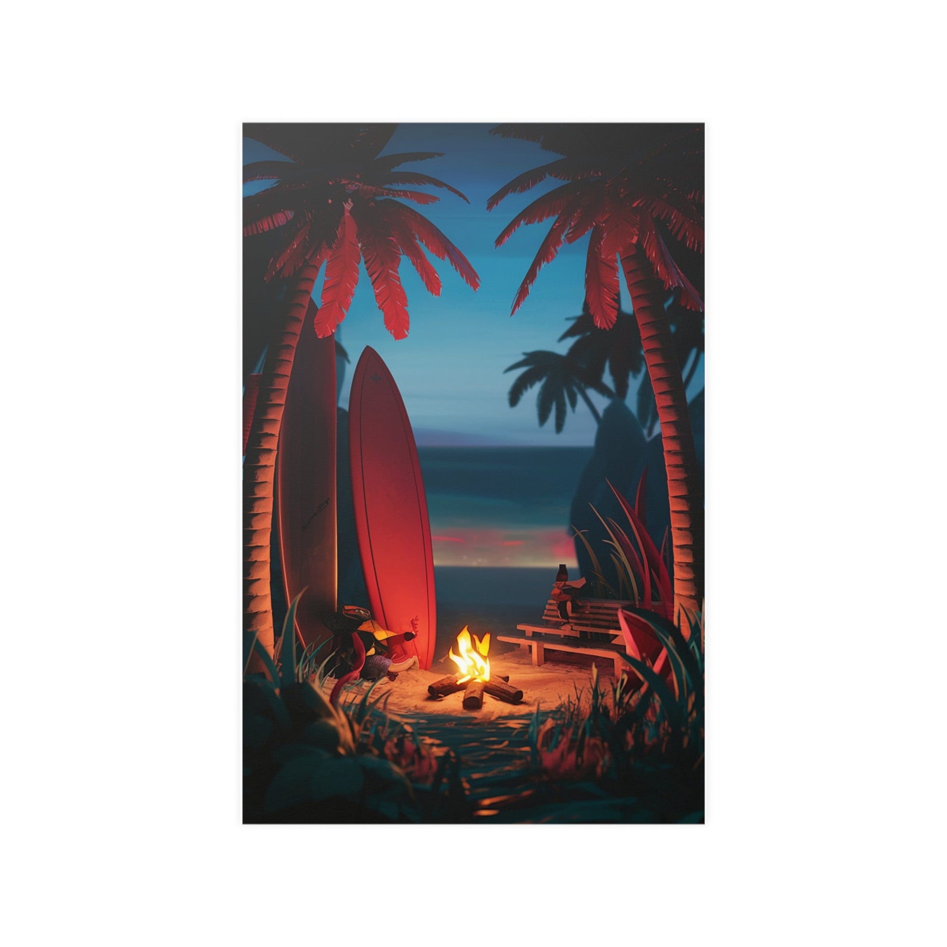 Beach View Poster - Colorwink