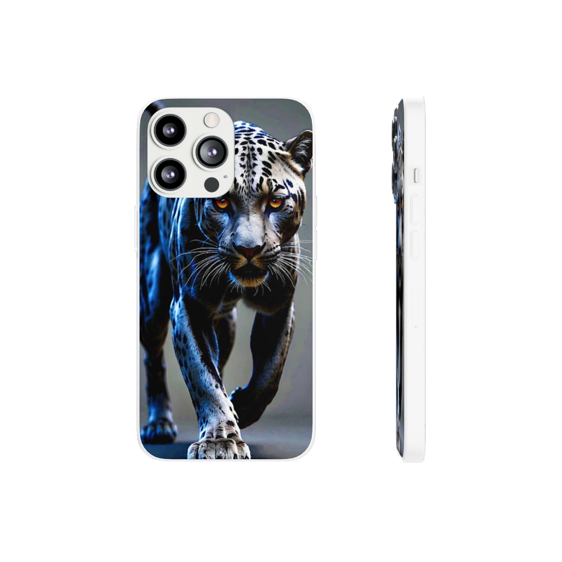 Beautiful Chromed panther Flexi Case - Colorwink