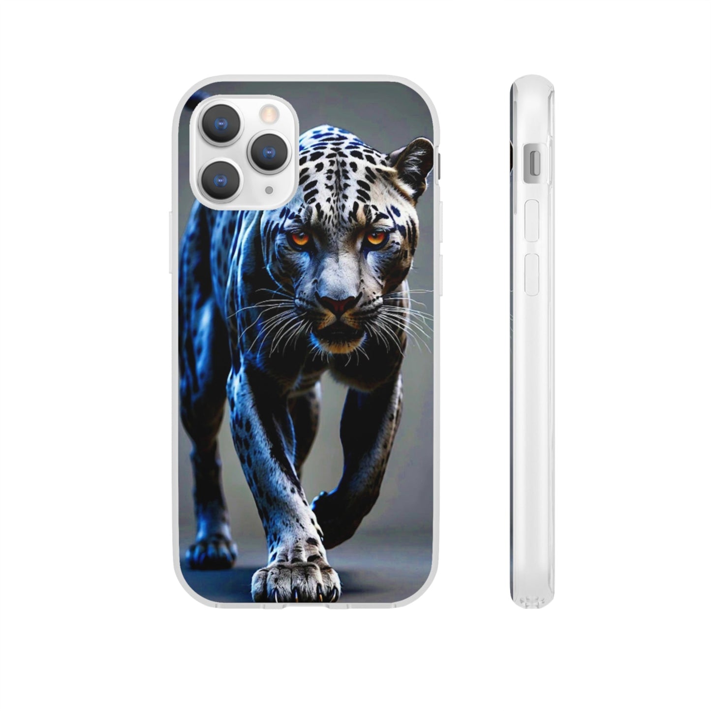 Beautiful Chromed panther Flexi Case - Colorwink