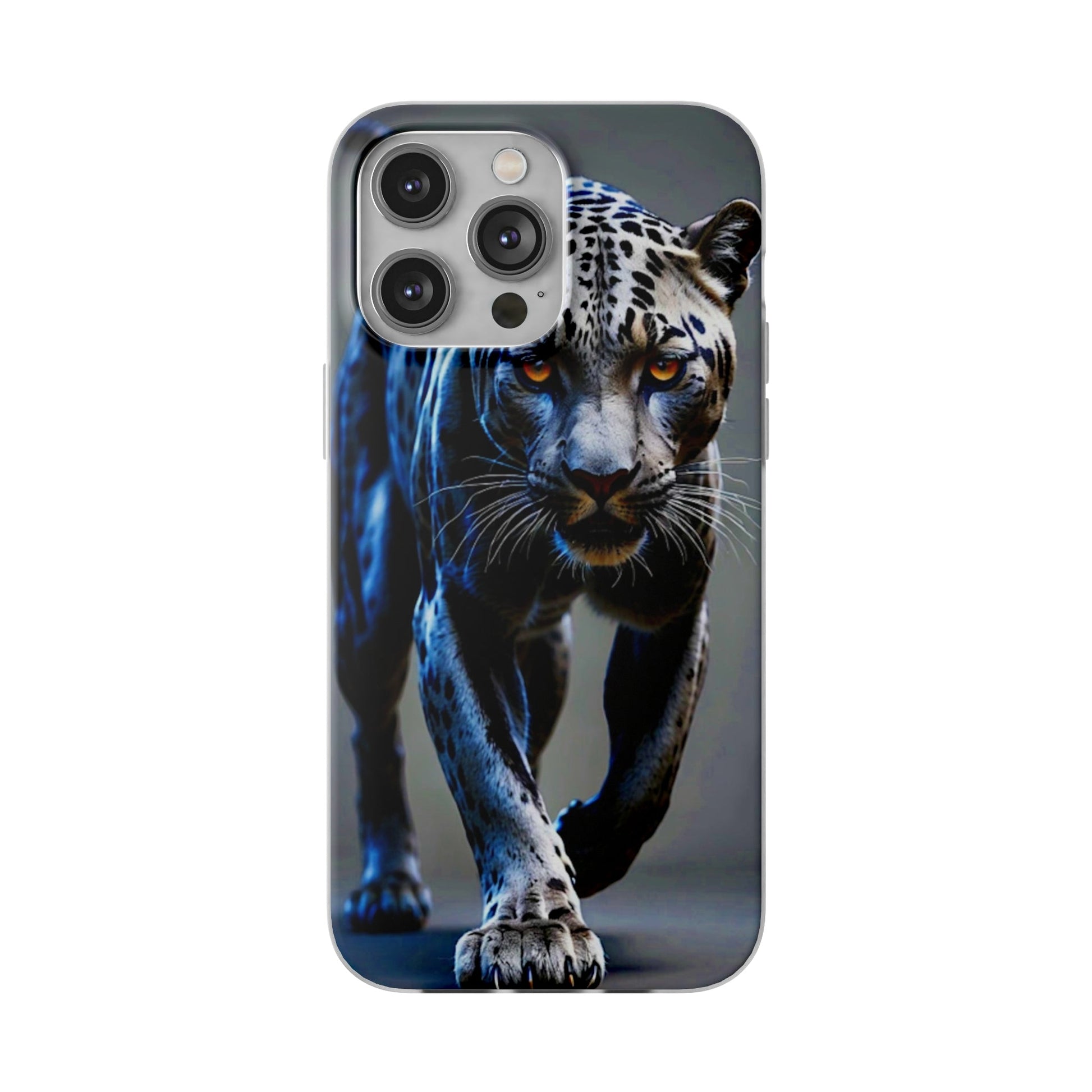 Beautiful Chromed panther Flexi Case - Colorwink