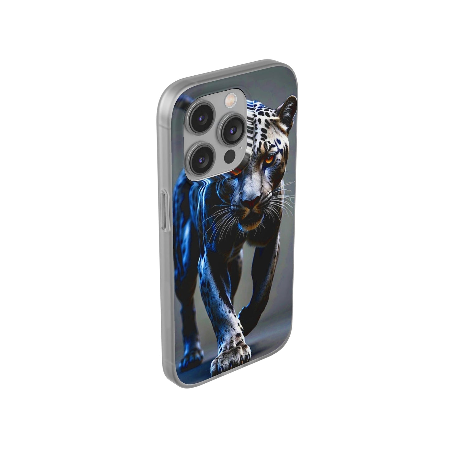 Beautiful Chromed panther Flexi Case - Colorwink