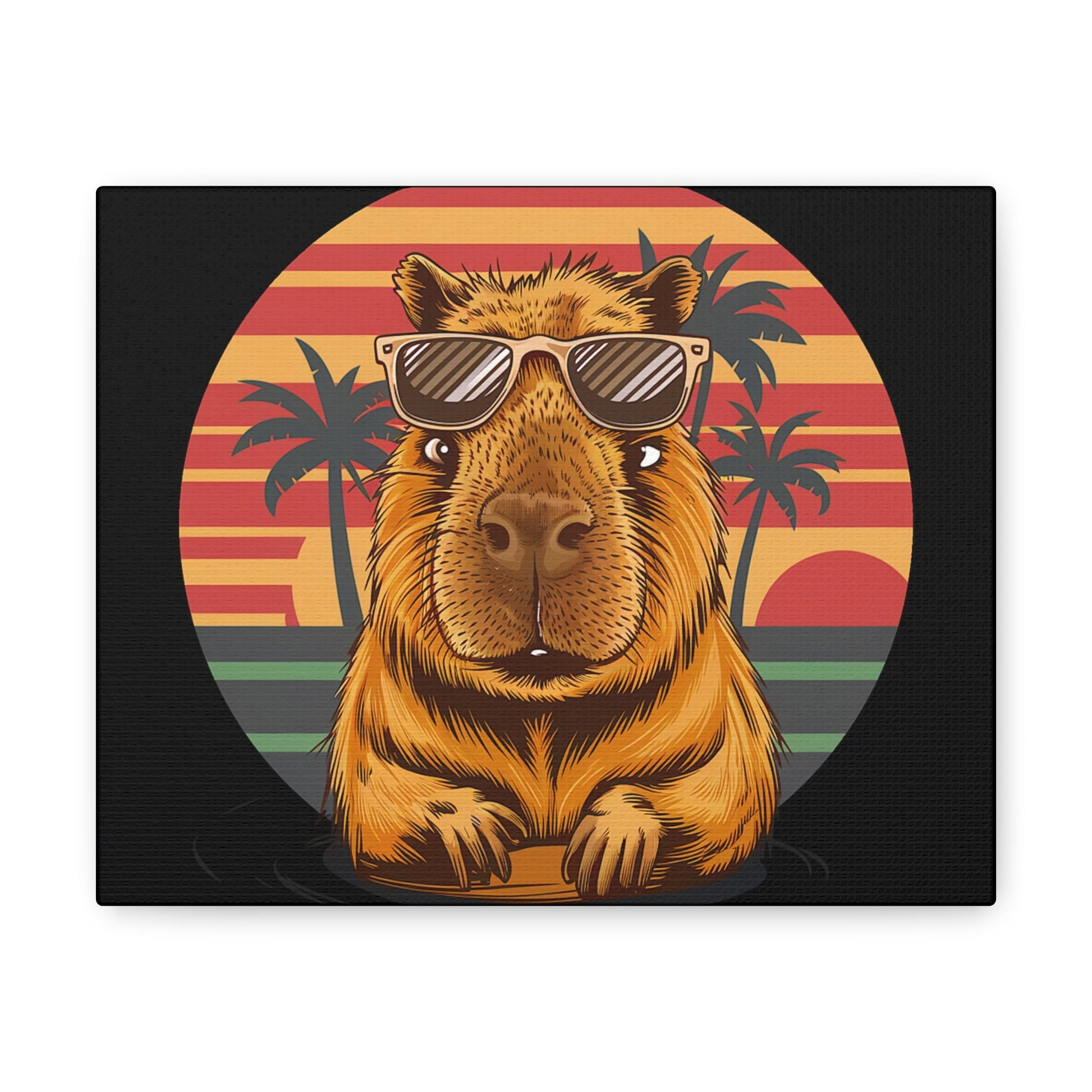 Beaver Art Canvas - Colorwink