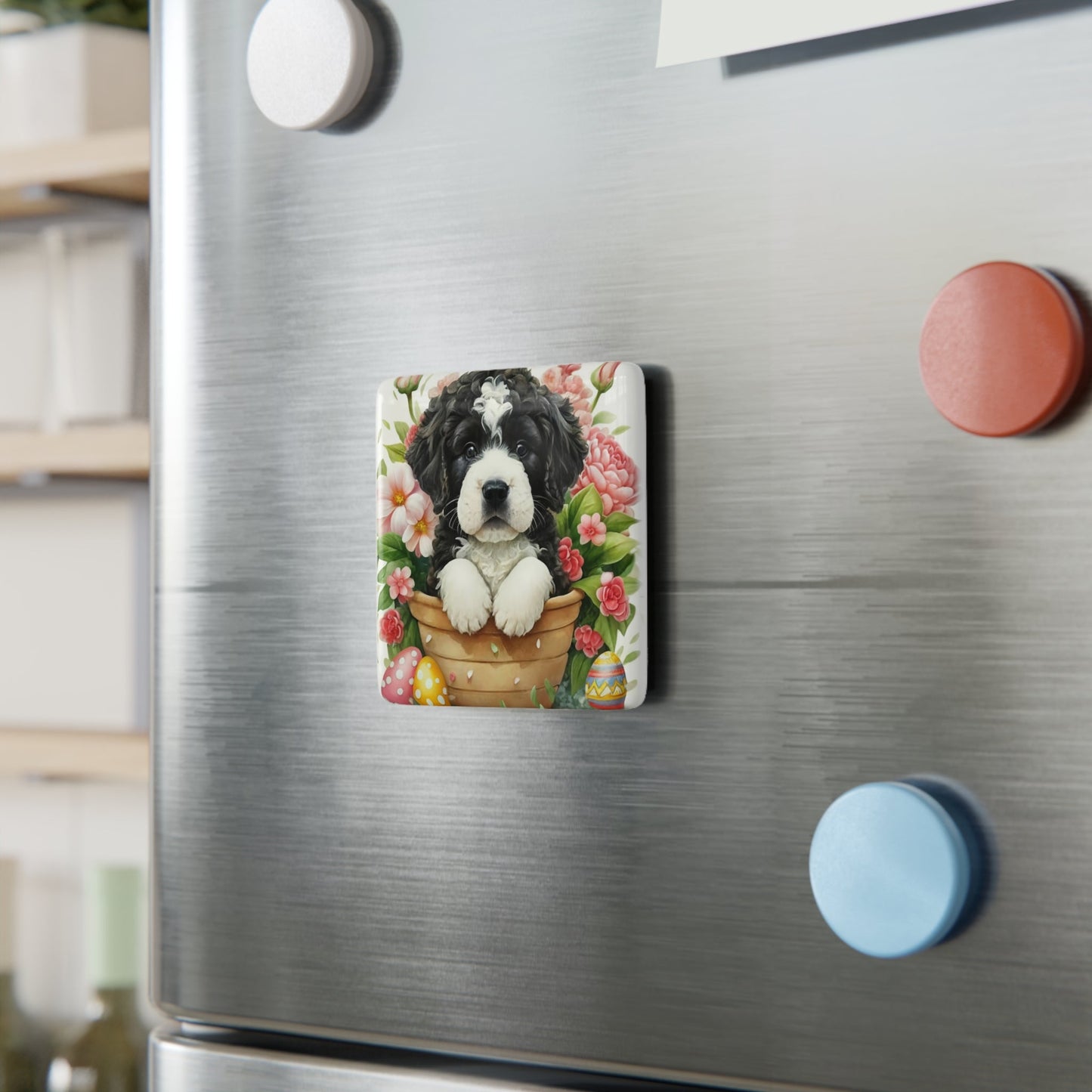 Bernese Puppy Fridge Magnet - Colorwink