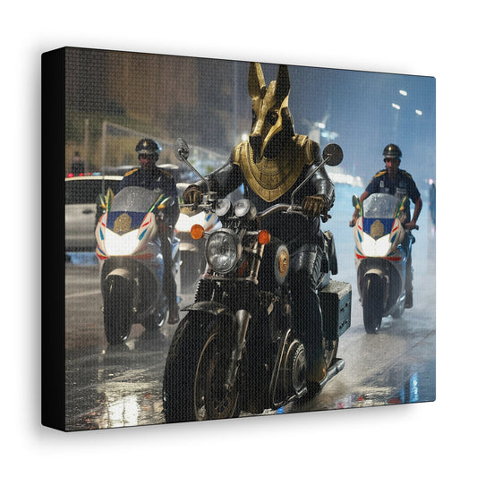 Biker Anubis Canvas - Colorwink