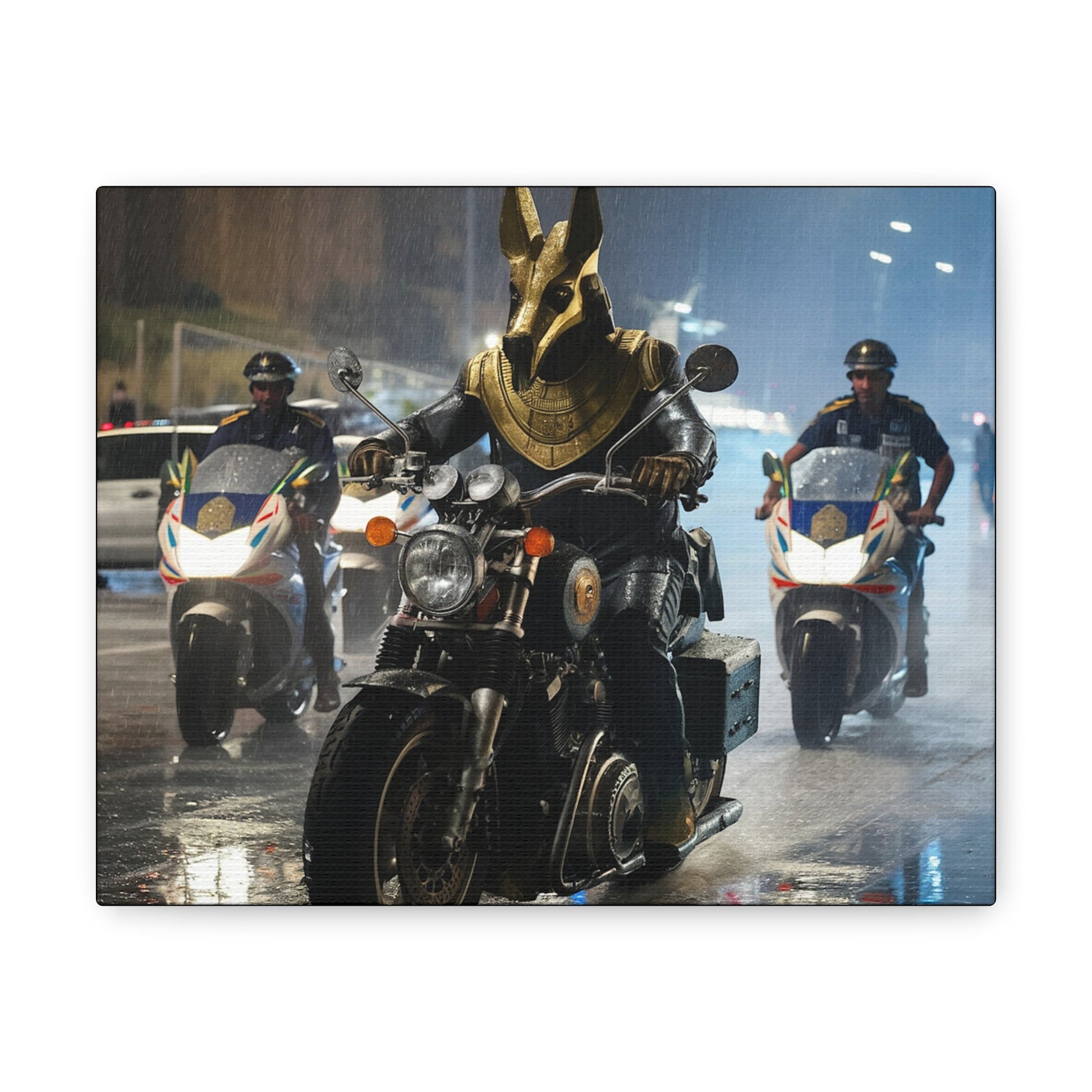 Biker Anubis Canvas - Colorwink