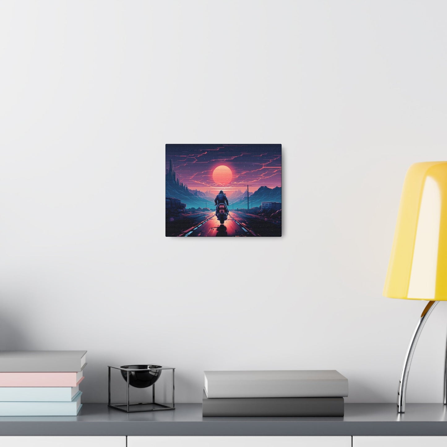 Biker Art View Canvas - Colorwink