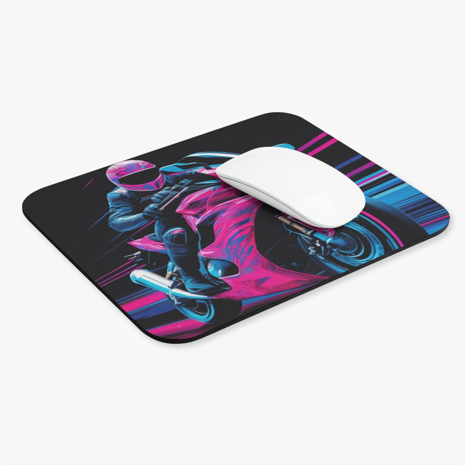 Biker Girl Mouse Pad - Colorwink