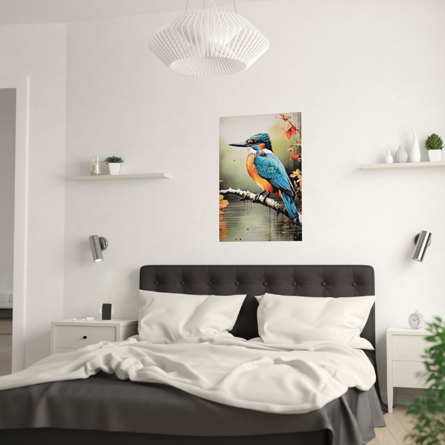 Bird Oil Paint Art Poster - Colorwink