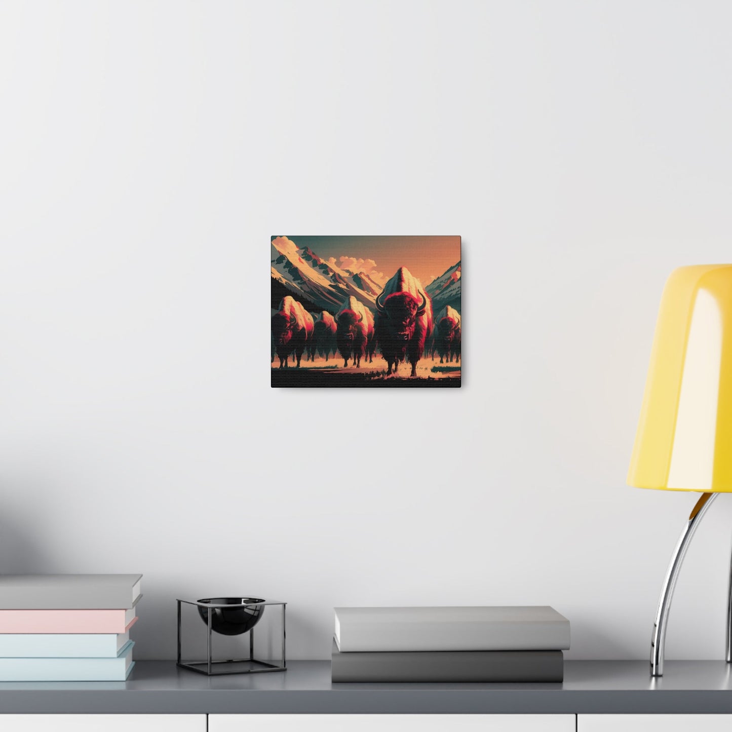 Bison Art Canvas - Colorwink