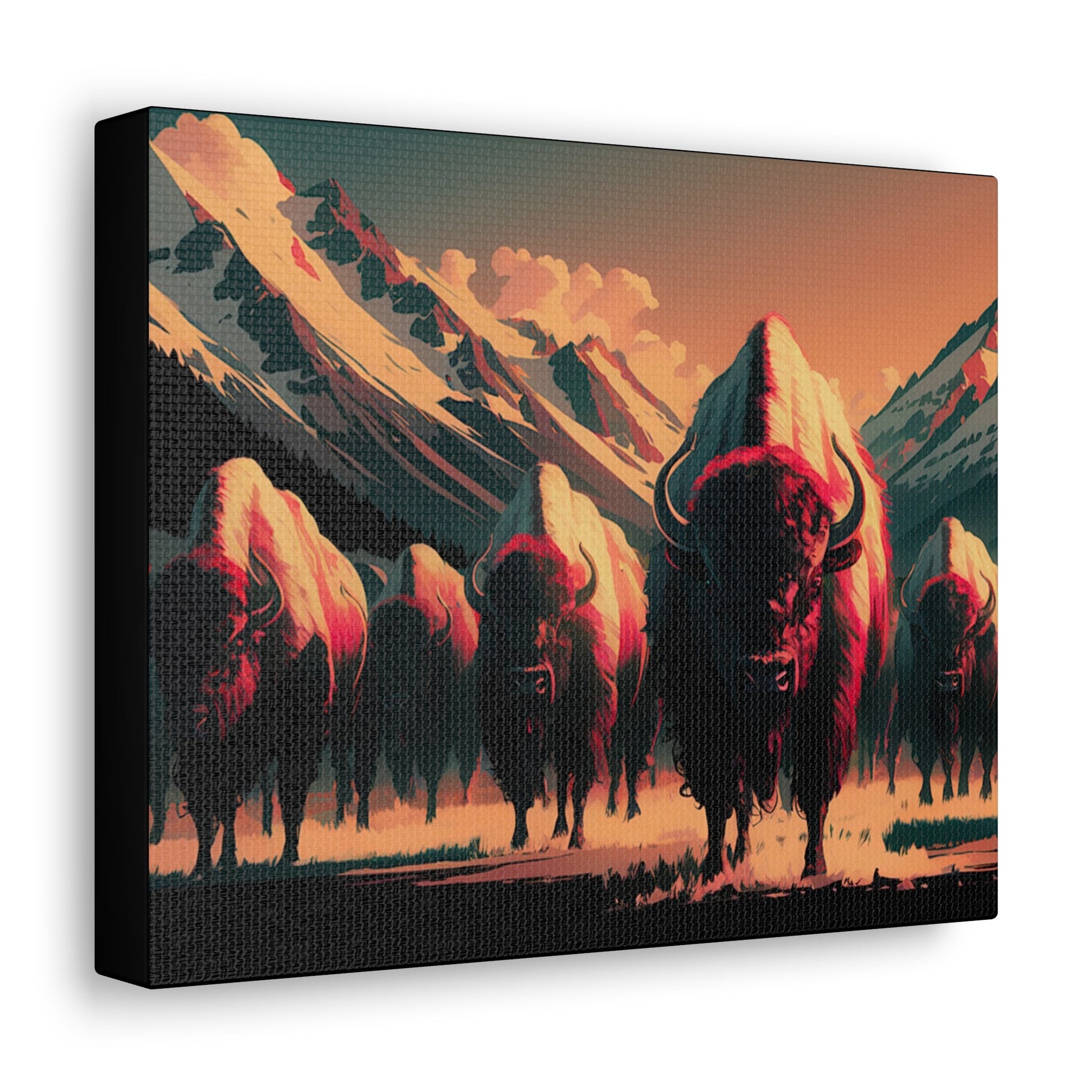 Bison Art Canvas - Colorwink