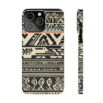 Black and White Pattern Slim Phone Case - Colorwink