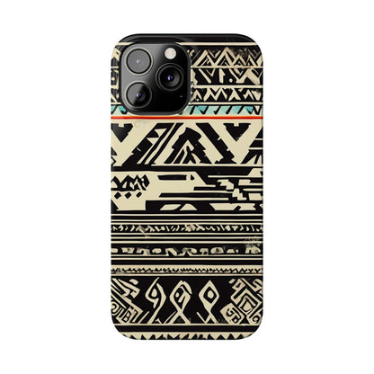 Black and White Pattern Slim Phone Case - Colorwink