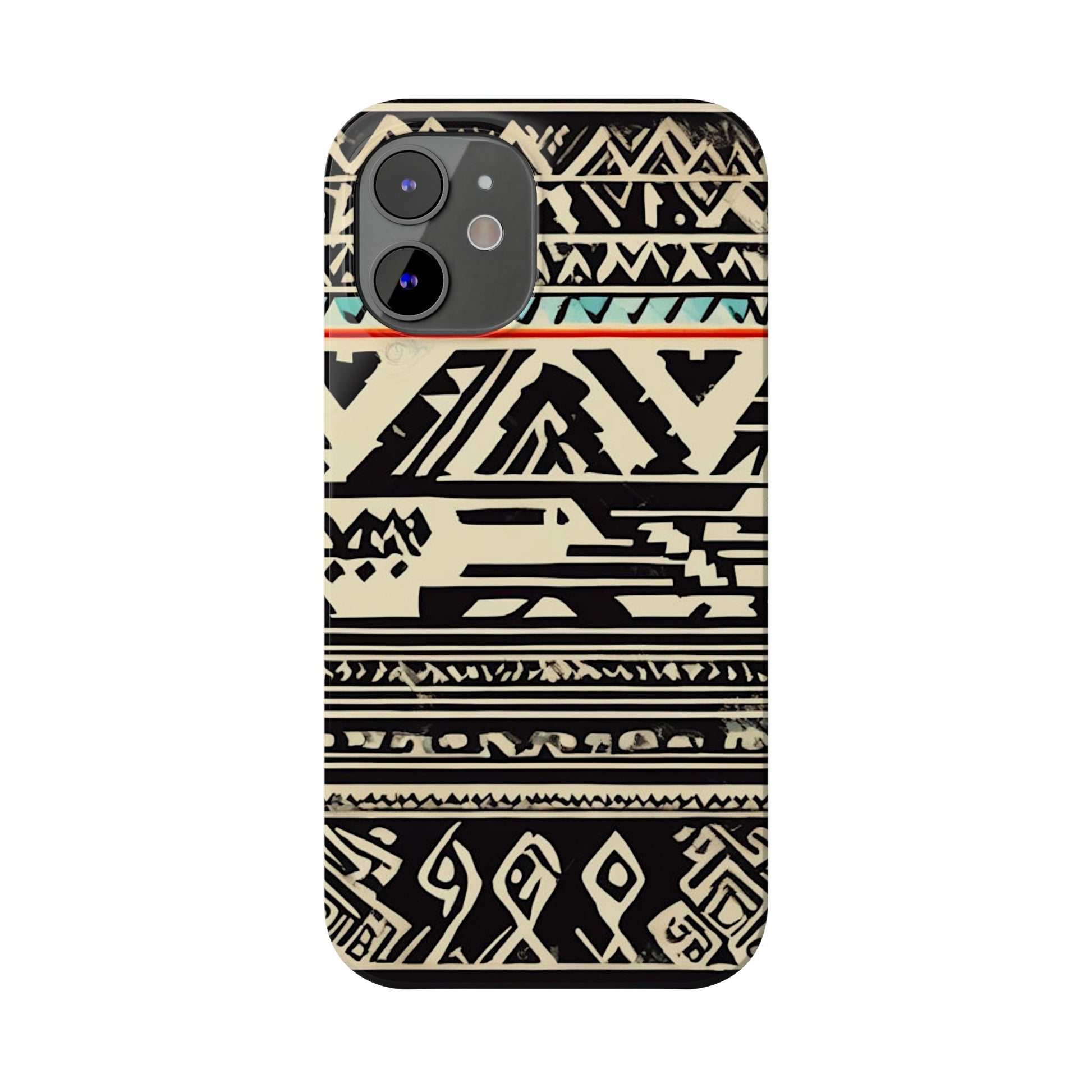 Black and White Pattern Slim Phone Case - Colorwink