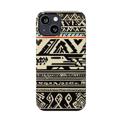 Black and White Pattern Slim Phone Case - Colorwink