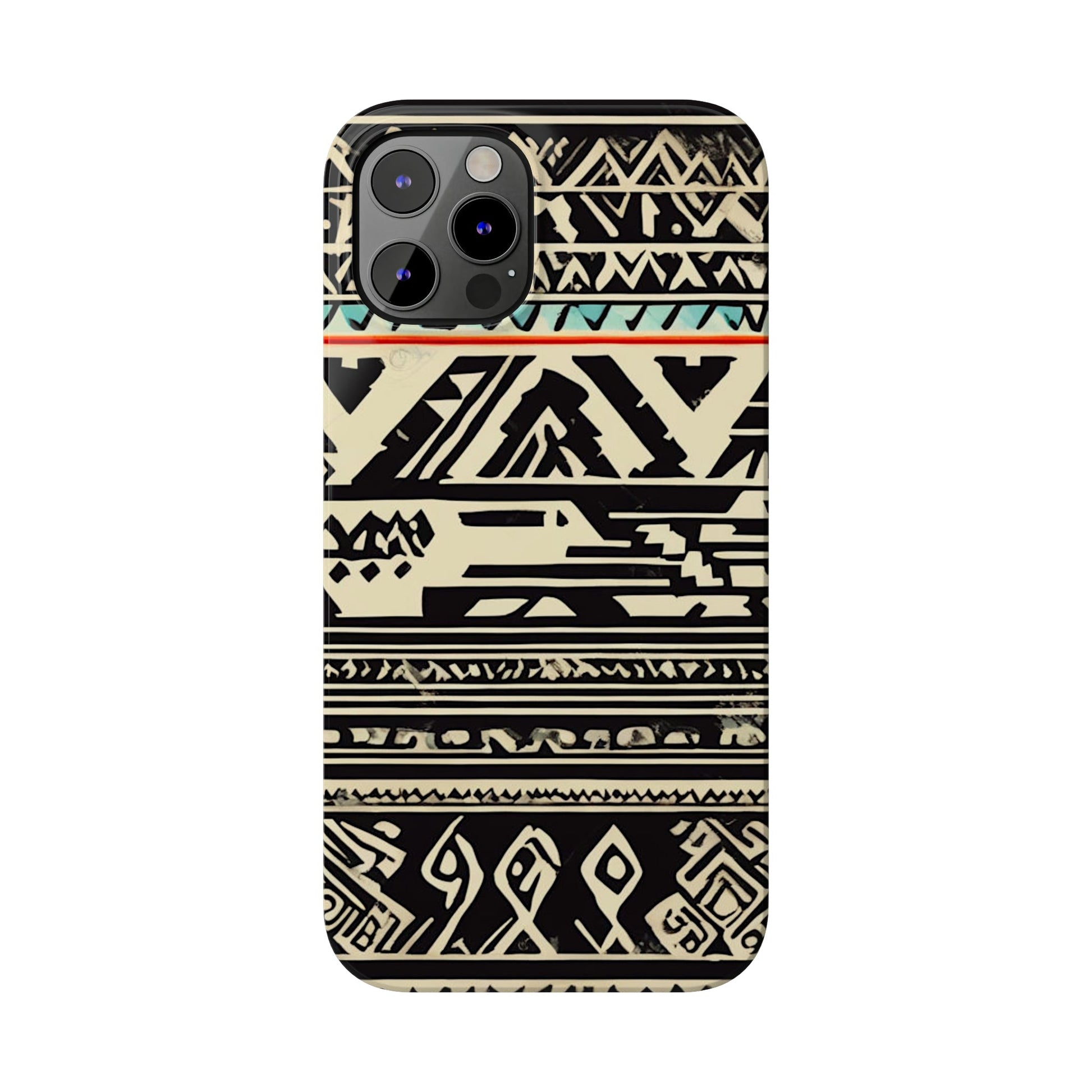 Black and White Pattern Slim Phone Case - Colorwink