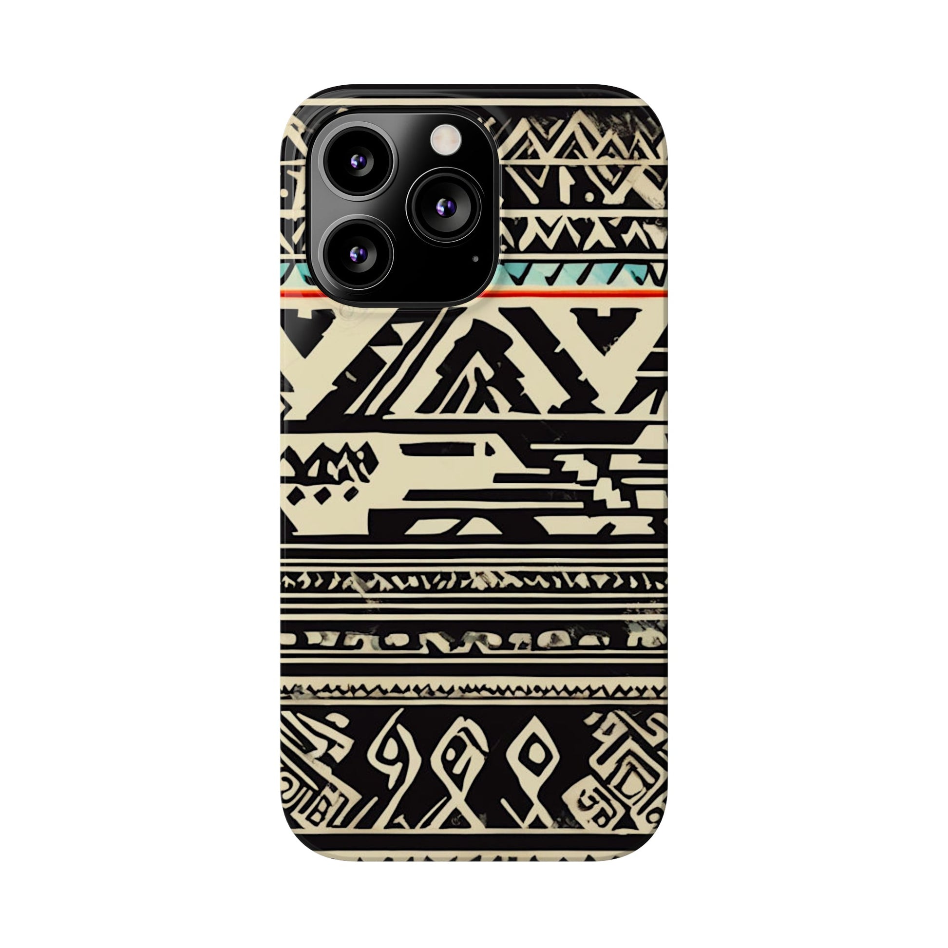 Black and White Pattern Slim Phone Case - Colorwink