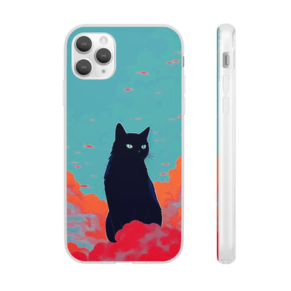 Black Cat Flexi Case - Colorwink