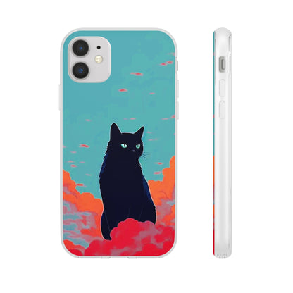 Black Cat Flexi Case - Colorwink