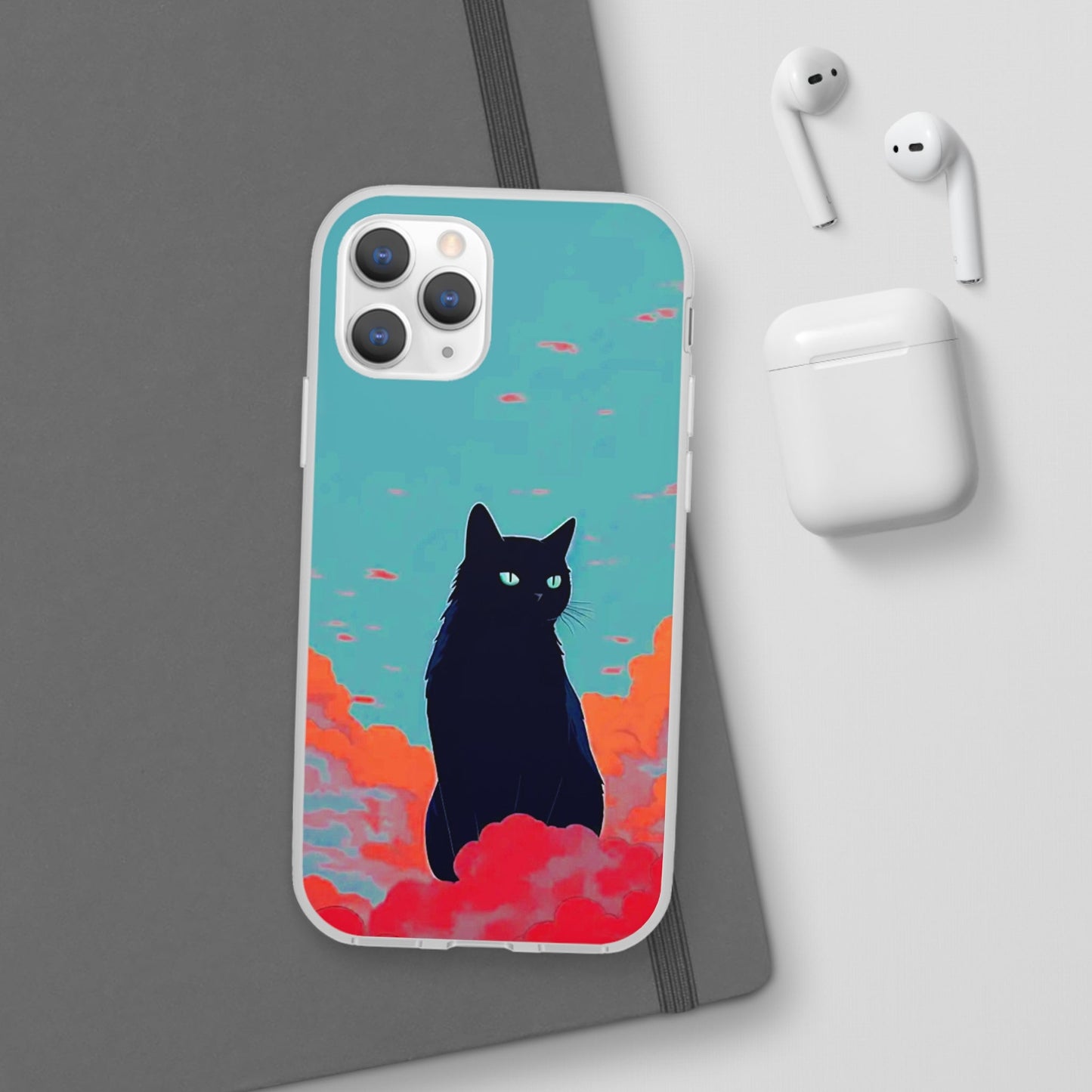 Black Cat Flexi Case - Colorwink