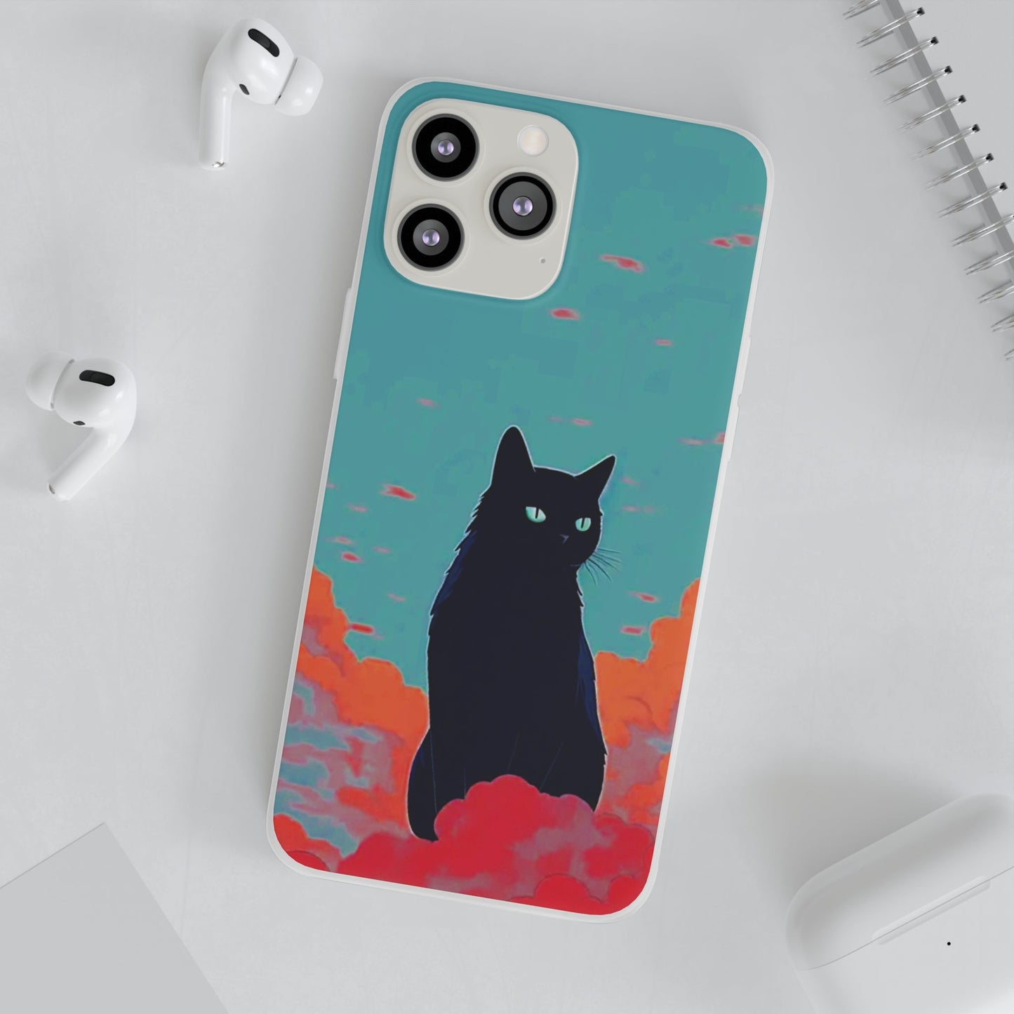 Black Cat Flexi Case - Colorwink