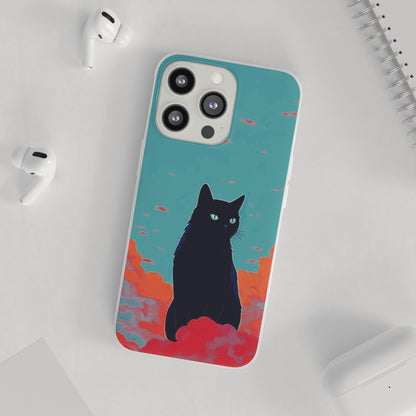 Black Cat Flexi Case - Colorwink