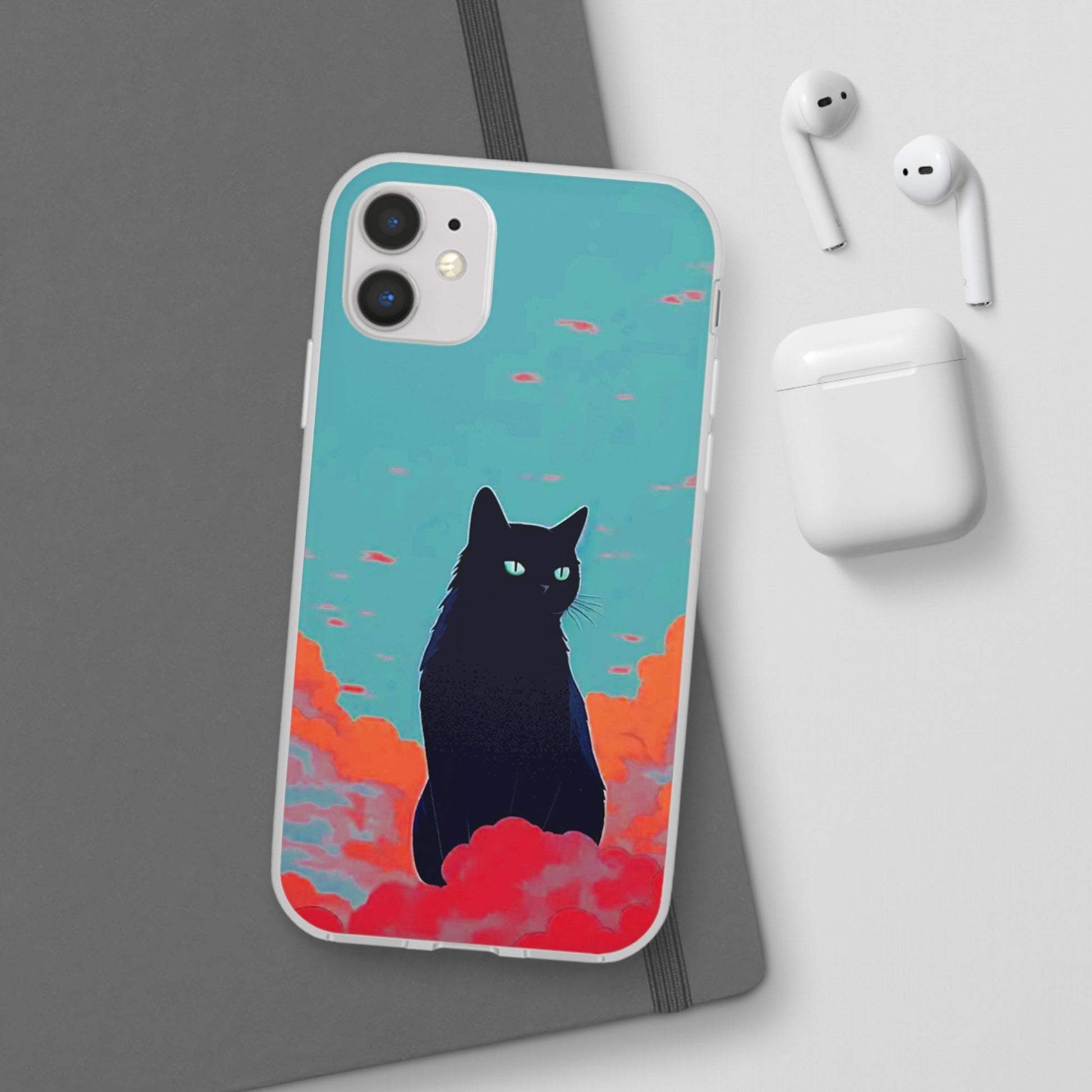 Black Cat Flexi Case - Colorwink