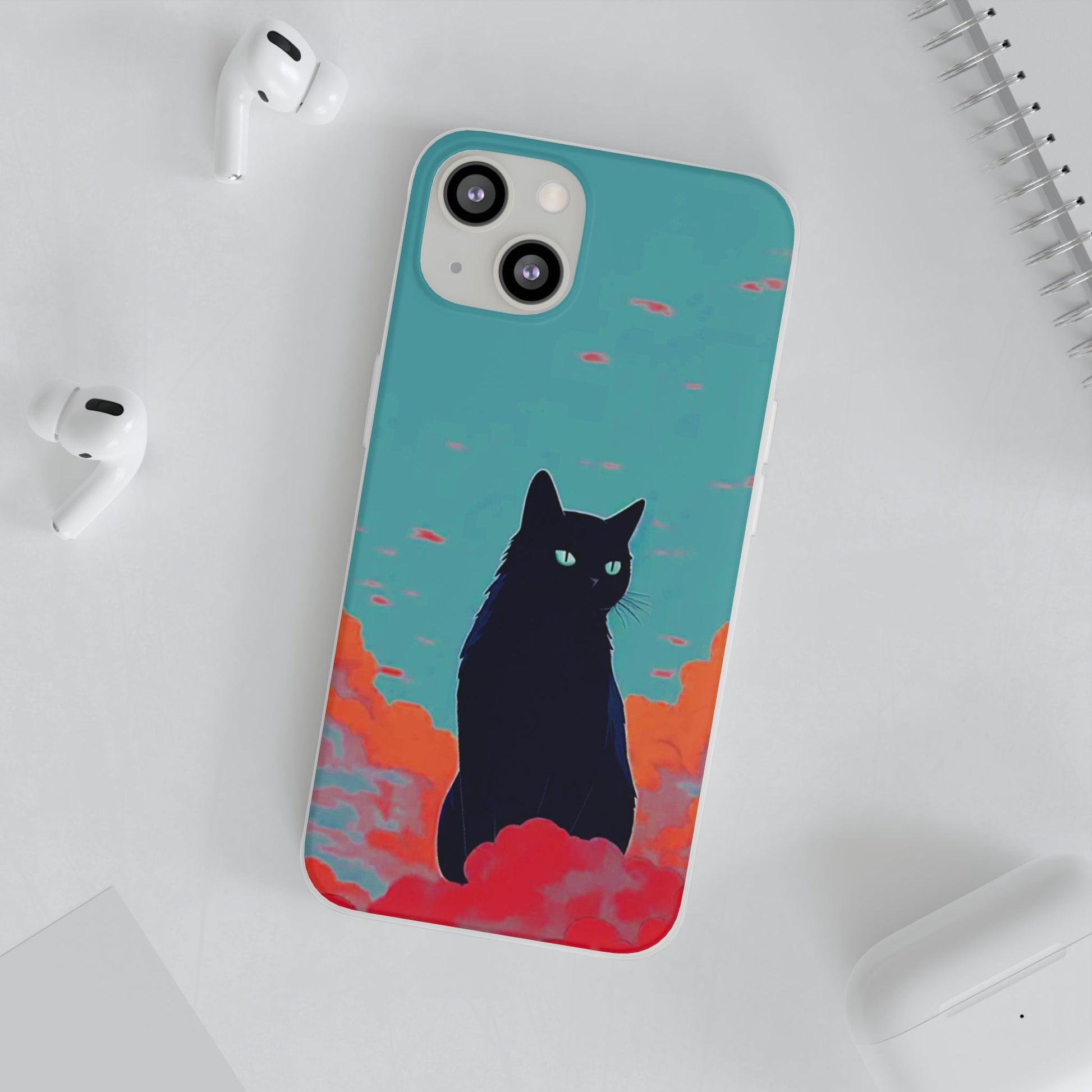 Black Cat Flexi Case - Colorwink