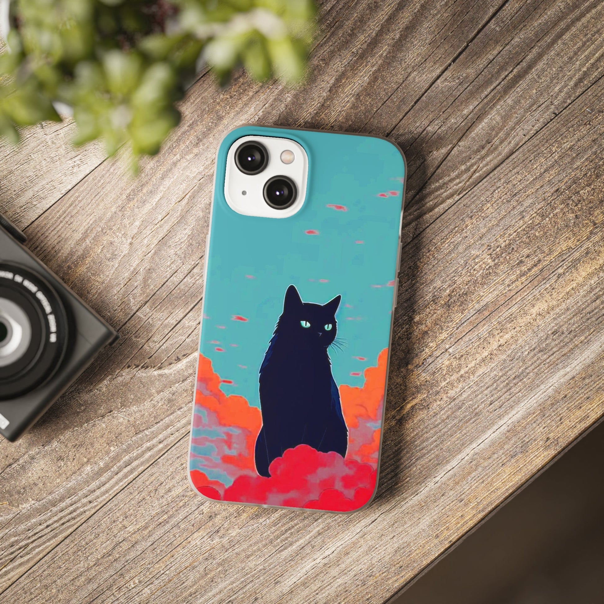 Black Cat Flexi Case - Colorwink