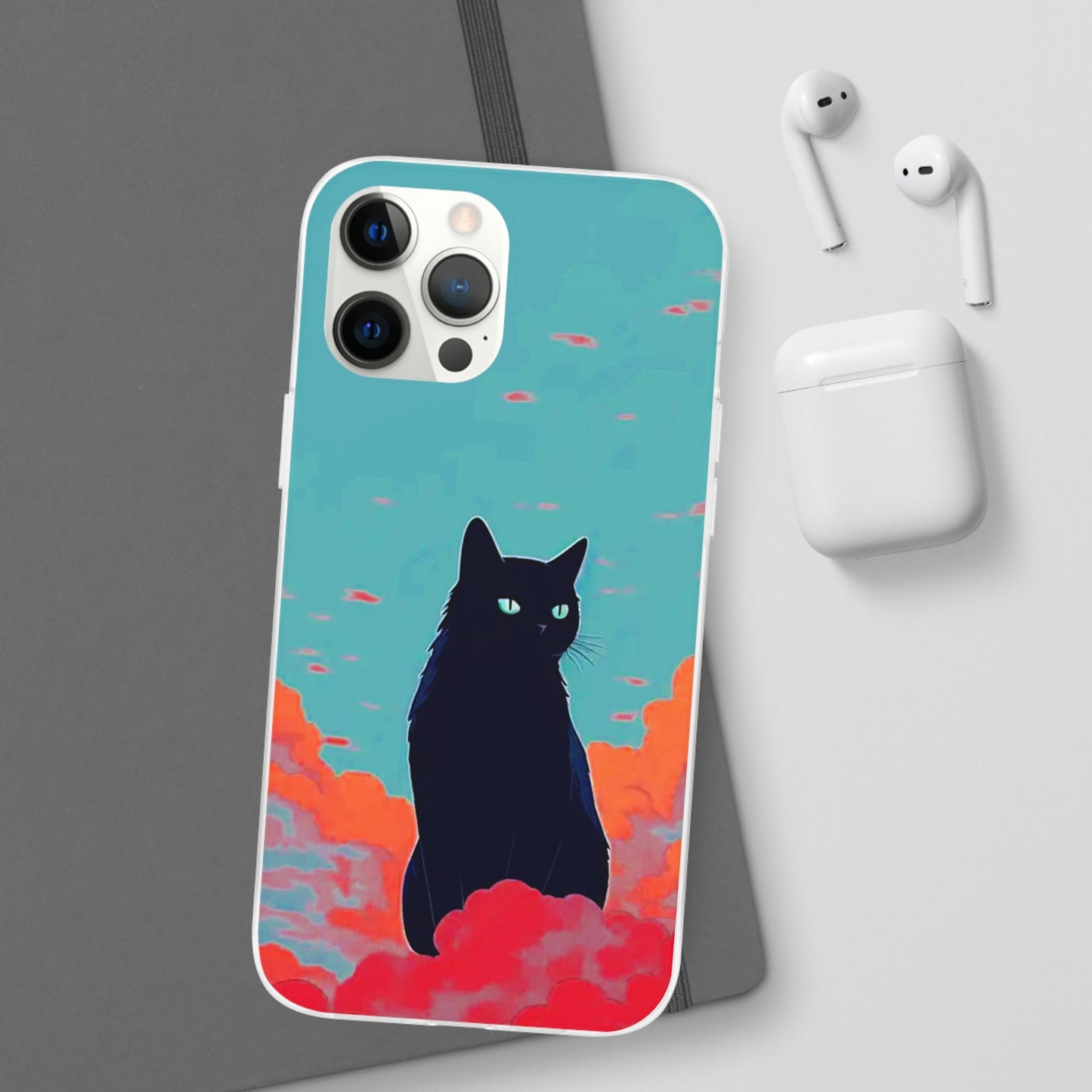 Black Cat Flexi Case - Colorwink