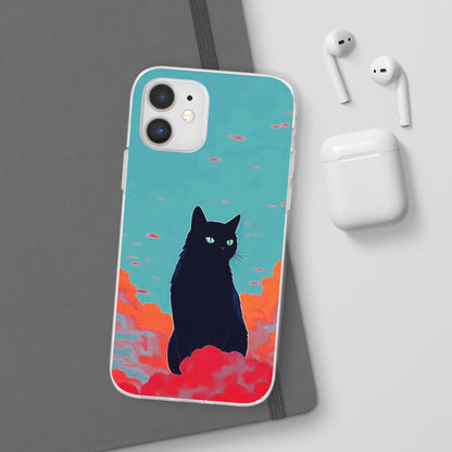 Black Cat Flexi Case - Colorwink