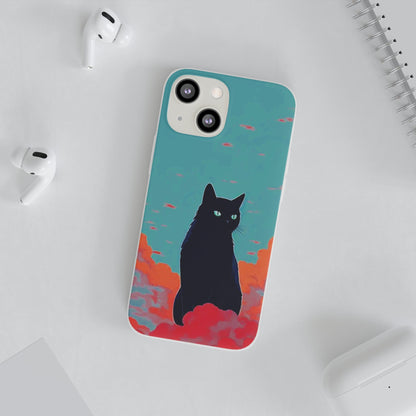 Black Cat Flexi Case - Colorwink