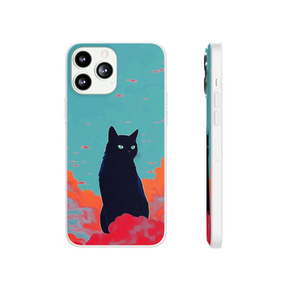 Black Cat Flexi Case - Colorwink