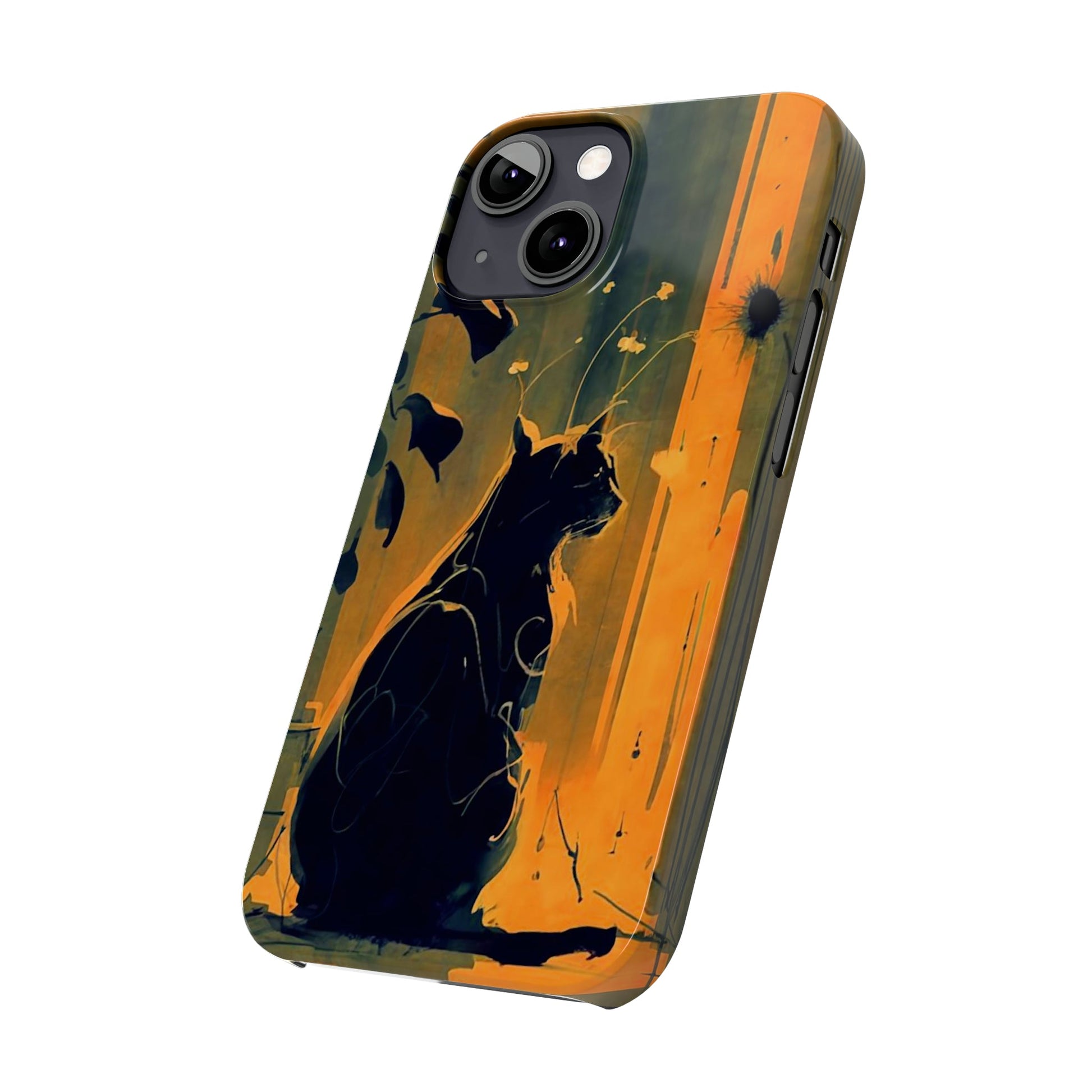 Black Cat Slim Case - Colorwink