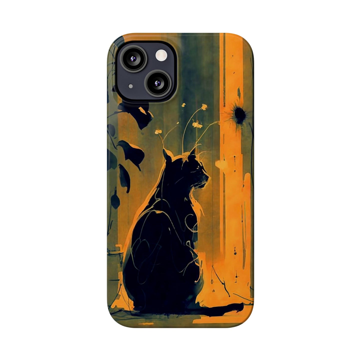 Black Cat Slim Case - Colorwink