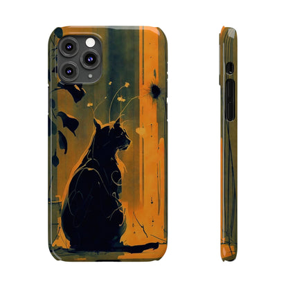 Black Cat Slim Case - Colorwink