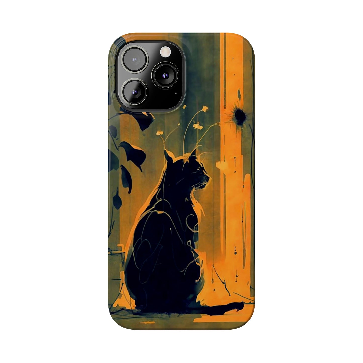 Black Cat Slim Case - Colorwink