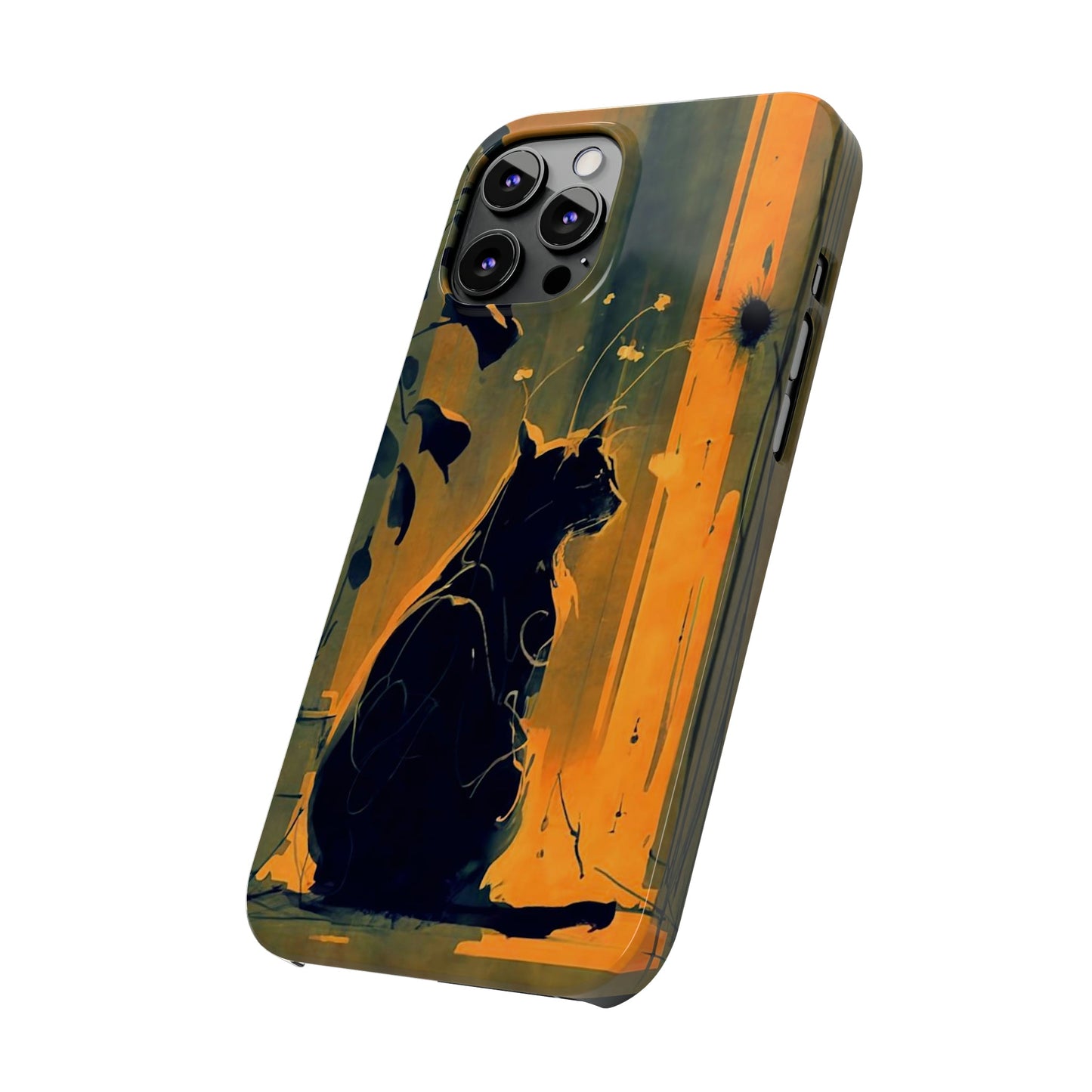 Black Cat Slim Case - Colorwink