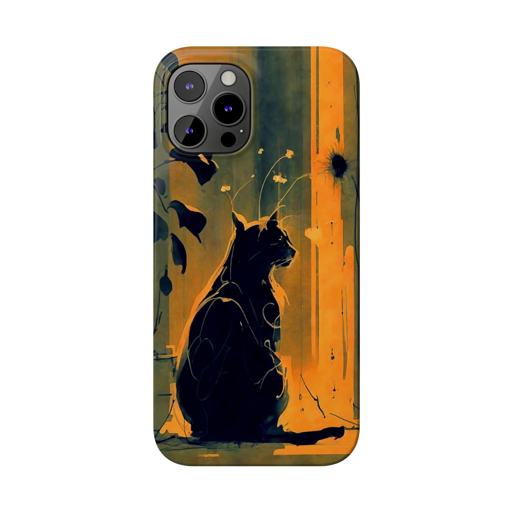 Black Cat Slim Case - Colorwink