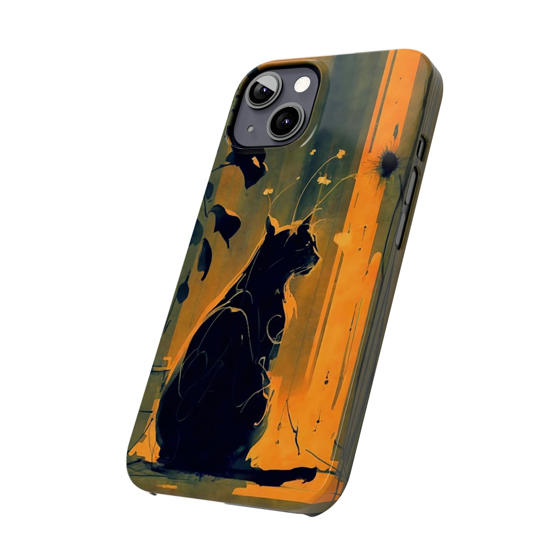 Black Cat Slim Case - Colorwink